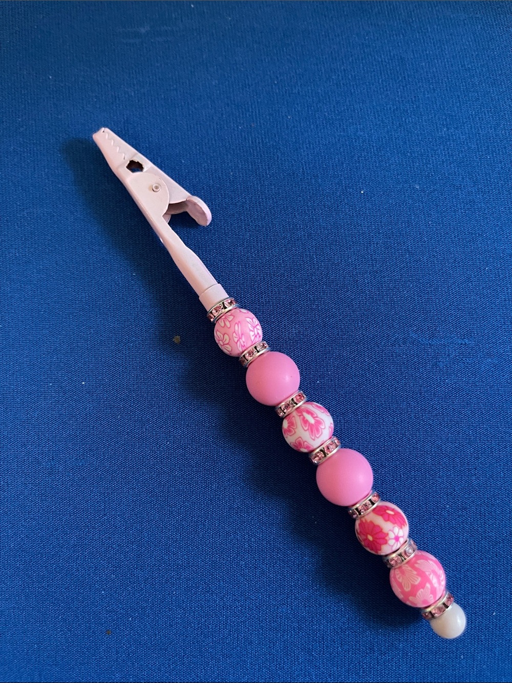 All pink handmade Alligator clip/ Multiuse tool